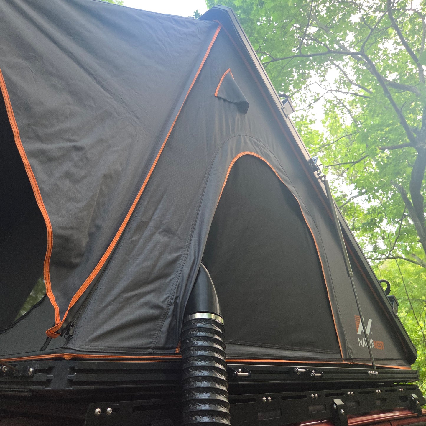 Angled Tent Heater Duct Pass-Through Adapter Port