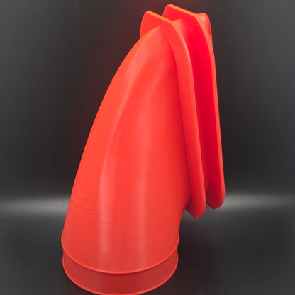 Angled Tent Heater Duct Pass-Through Adapter Port